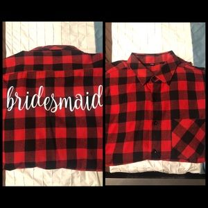Bridesmaid flannel